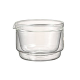 doublewalled matcha bowl on white background.