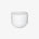 Hasami Porcelain rounded bottom tea cup in white, showcasing modern design and multifunctional features.