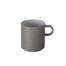 Hasami Porcelain 13 oz mug in grey with a matte finish and glossy ash white interior, part of the Grey Collection.