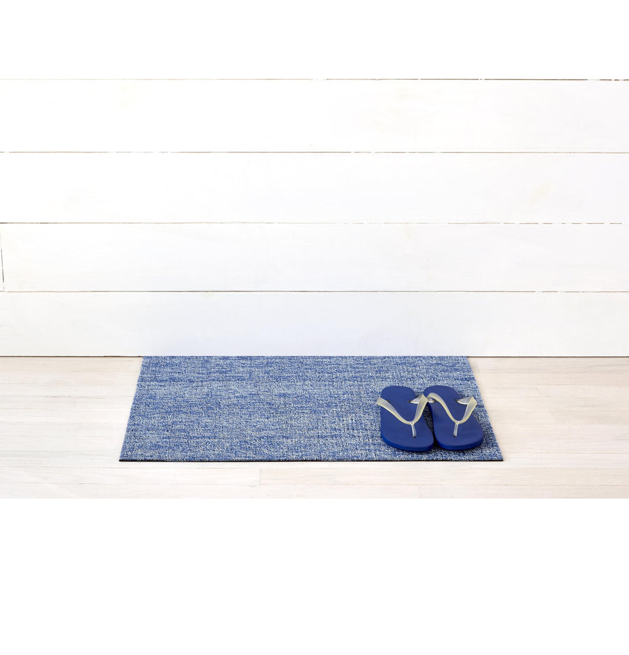 Heathered Shag Doormat, Cornflower