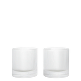Ripple Tumbler Glasses - Set of 2 - Clear