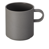 Hasami Porcelain Grey Collection, 13 oz Mug - Dark Grey