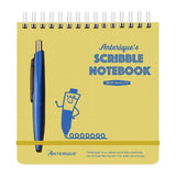 Anterique Pocket Scribble Note Set with Mini Pen, Yellow