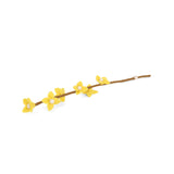 Felt Flowers on Stalk, Light Yellow