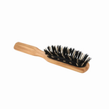 Long Boar Bristle and Wood Pin Hairbrush