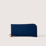 Merino Wool Felt Eyeglass Sleeve, Marine