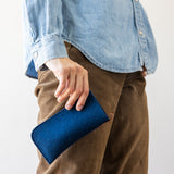 Merino Wool Felt Eyeglass Sleeve, Marine