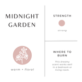 Slow North 'Midnight Garden' Scented Candle, Three Sizes