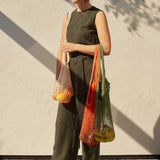 Ami Net Market Tote, Orange