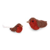 Felt Robin Ornament, Set of 2