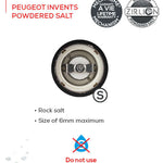 Peugeot powdered salt mechanism with Zirilion logo on a white background