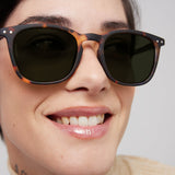 Trendy SUN glasses #E Tortoise Polarized Trapeze - Izipizi