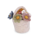 Felt Basket of Mini Flowers