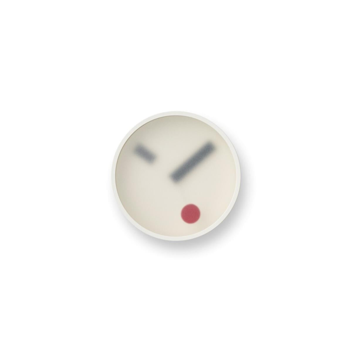Heibi Clock Kehai Clock by Makoto Koizumi, White | Minimalist Concept Clock – Acacia