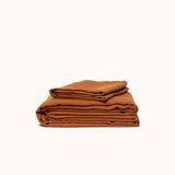 Heirloom Linen Queen Sheet Set, Terracotta