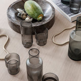Ripple Small Carafe Set, Smoked Grey