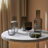 Ferm Living Ripple Long Drink Glasses, Set of 4 - Smoked Grey