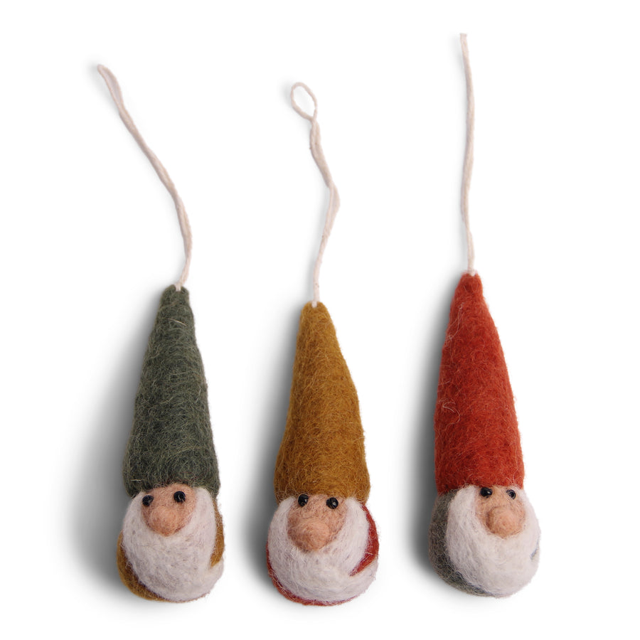 Felt Gnome Ornaments