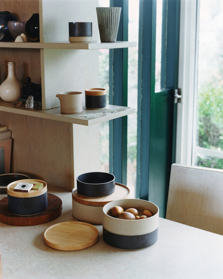 Hasami Porcelain Small Bowl - Tall, Gloss Grey - Acacia