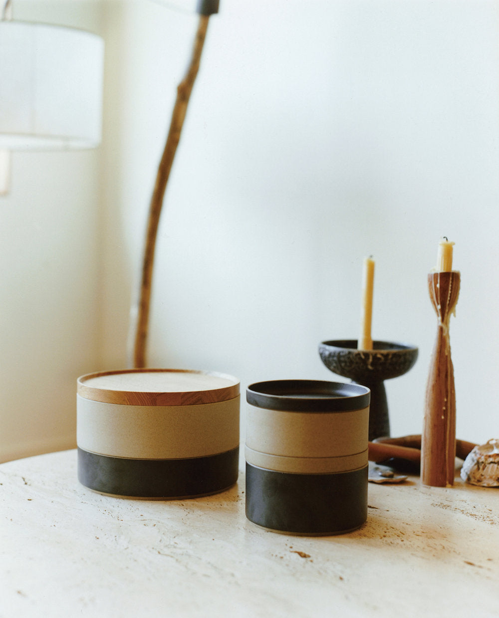 Hasami Porcelain Small Bowl - Tall, Natural - Acacia