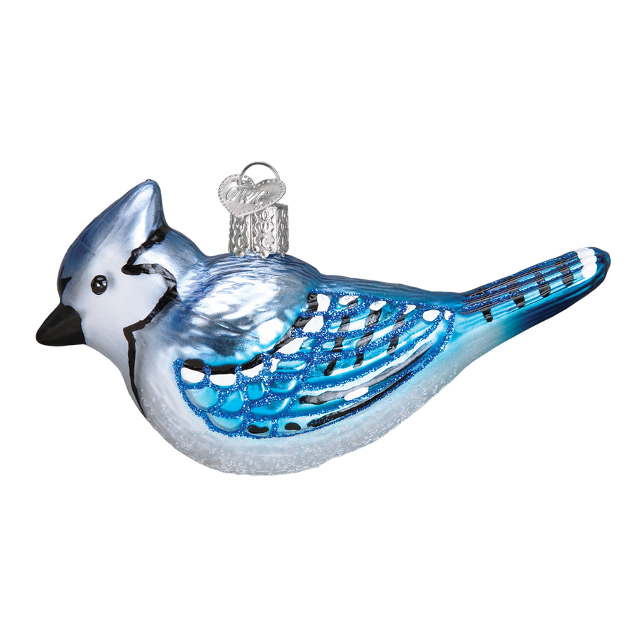 Bright Blue Jay Ornament