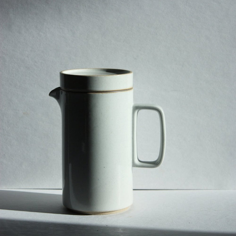 Hasami Porcelain Tall Teapot, Gloss Grey - Acacia