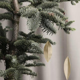 Brass Leaf Ornament, Set of 4