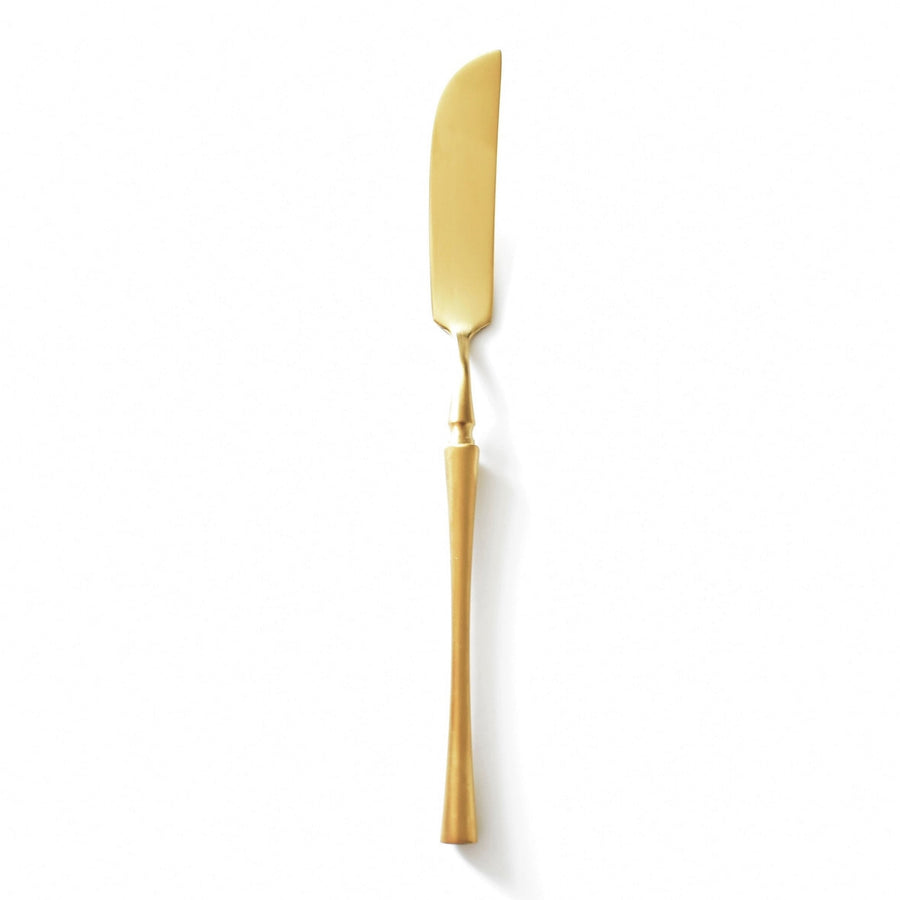 Matte Gold Cheese Knife and Spreader