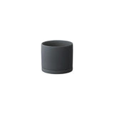 Kinto Porcelain Small Plant Pot, Dark Grey