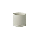 Kinto Porcelain Small Plant Pot, Light Grey