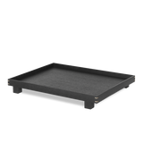 Bon Large Wooden Tray, Stained Black