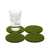Merino Wool Felt Coaster Sets, Round - Assorted Colors