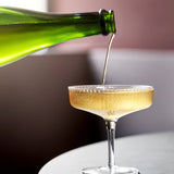 Ferm Living Ripple Champagne Saucers / Coupes, Clear - Set of 2