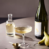 Ferm Living Ripple Champagne Saucers / Coupes, Clear - Set of 2