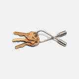 Helix Keyring, Stainless Steel