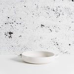 gharyan stoneware serving plate with handles medium size