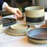 Hasami Porcelain Medium Bowl, Gloss Grey - Acacia