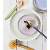 Stainless Steel and Silicone Handled Dish Brush