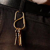 Offset Key Ring, Brass