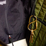 Offset Key Ring, Brass