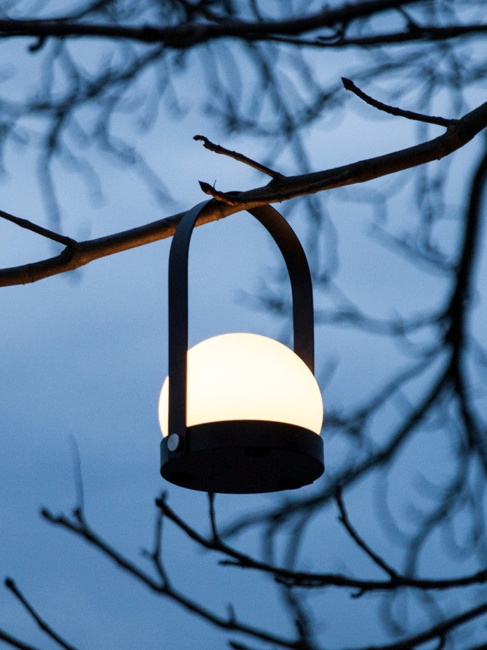 Carrie LED Lamp, Black - Acacia