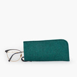 Merino Wool Felt Eyeglass Sleeve, Kombu