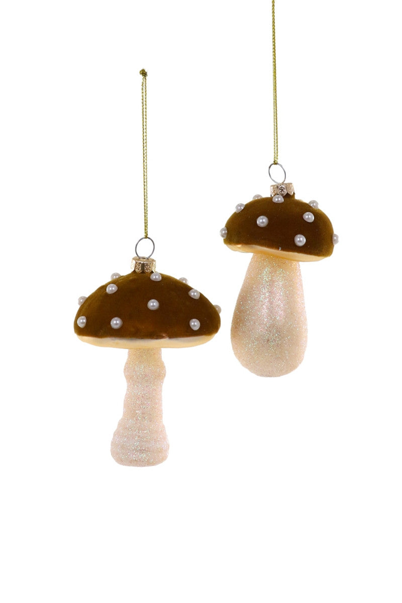 High Grove Mushroom Ornaments, Brown