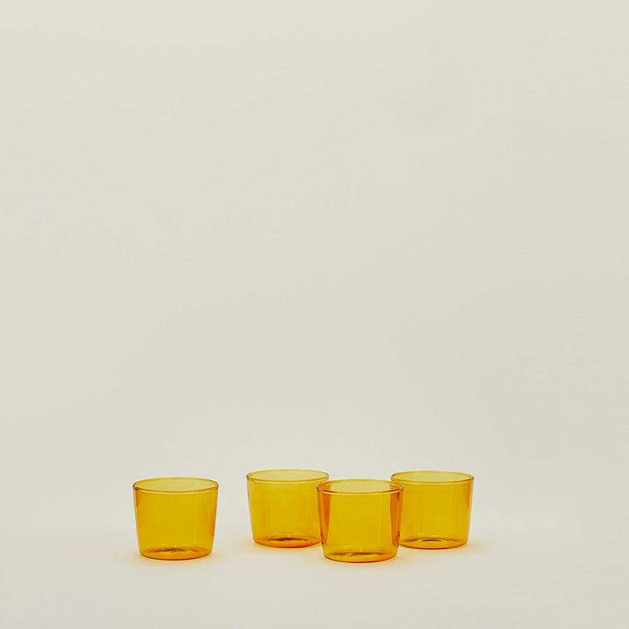 Essential Small Tumbler, Set of 4 - Amber