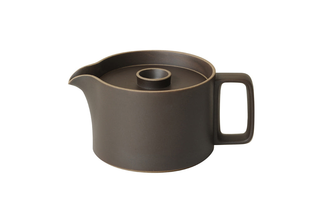 Hasami Porcelain Teapot, Black - Acacia