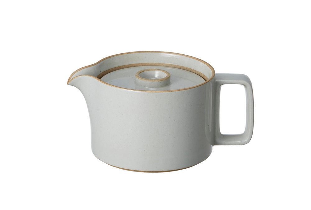 Hasami Porcelain Teapot, Gloss Grey - Acacia