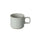 Hasami Porcelain 11 oz. Mug in the Gloss Grey Color depicted against a white background.