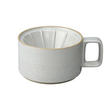 Hasami Porcelain Dripper, Gloss Grey - Acacia