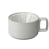 Hasami Porcelain Dripper, Gloss Grey - Acacia