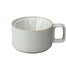 Hasami Porcelain Dripper, Gloss Grey - Acacia